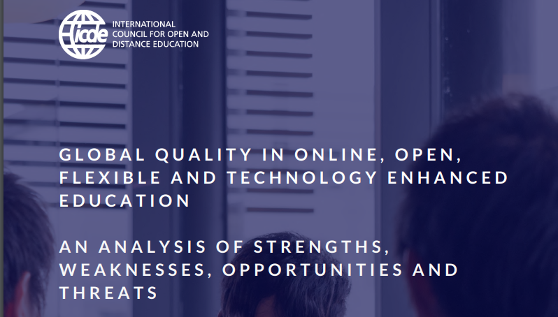 ICDE : Global quality in online, open, flexible and technology enhanced education